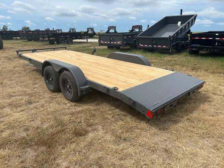 New 2027 Lamar 83x20 Tandem 7K Carhauler w/ 2' Dove & Slide In Ramps