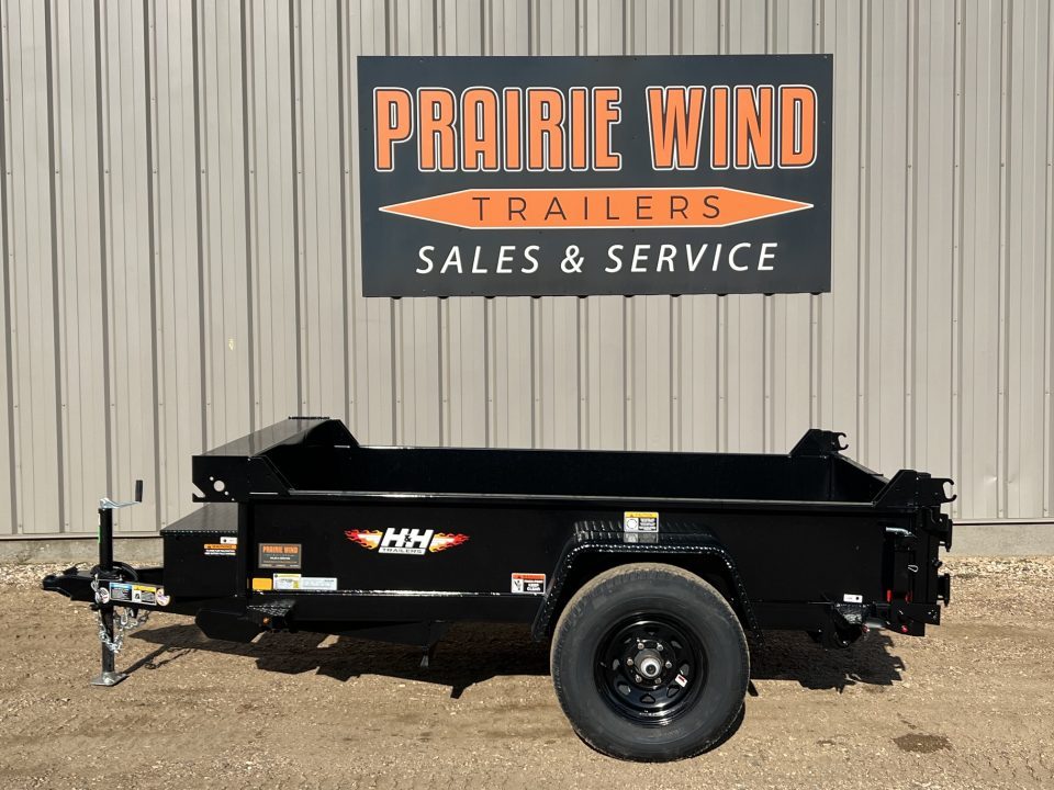 New 2027 H&H Trailers 8' Utility Dump Trailer