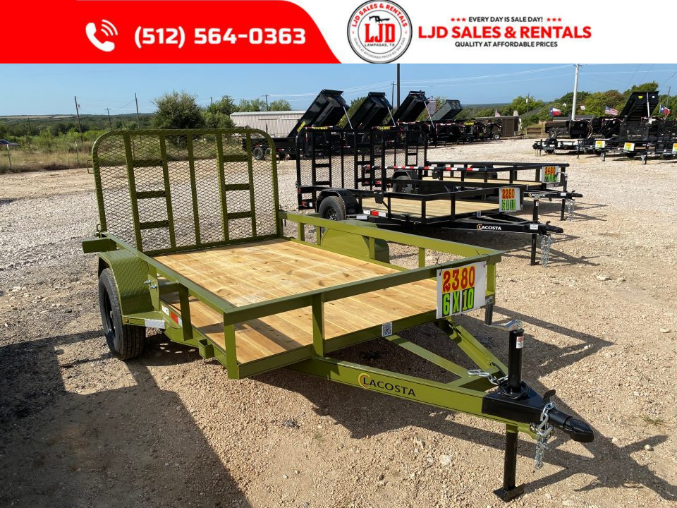 New 2027 Lacosta - 6' X 10' - Utility Trailer