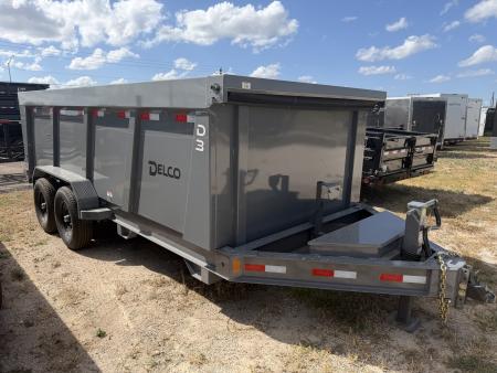New 2027 Delco Trailers 83x16ft Dump Trailer4ft walls