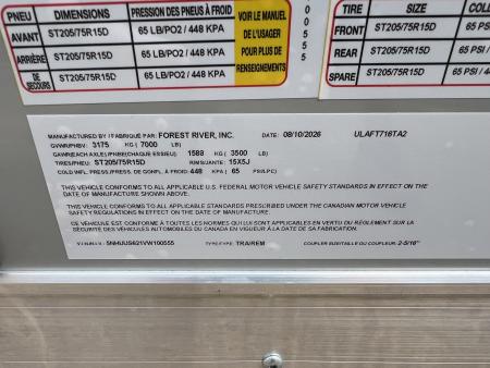 New 2027 US Cargo 7.5 x 16 UTV Enclosed Trailer Cargo / Enclosed Trailer