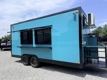 New 2026 8.5X18 TA CONCESSION TRAILER FULLY EQUIPED BLACKOUT Concession