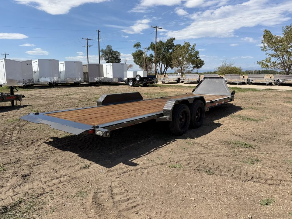 New 2027 MAXD 7-HD24 Tilt Deck Equipment Hauler W/ 18 PLY Tires 16K GVWR Flatbed Trailer