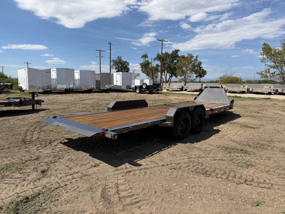 New 2027 MAXD 7-HD24 Tilt Deck Equipment Hauler W/ 18 PLY Tires 16K GVWR Flatbed Trailer