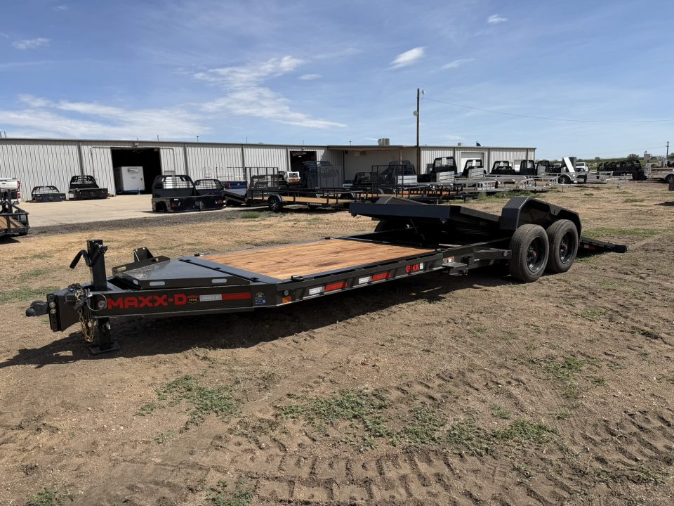 New 2027 MAXD 7-HD24 Tilt Deck Equipment Hauler W/ 18 PLY Tires 16K GVWR Flatbed Trailer