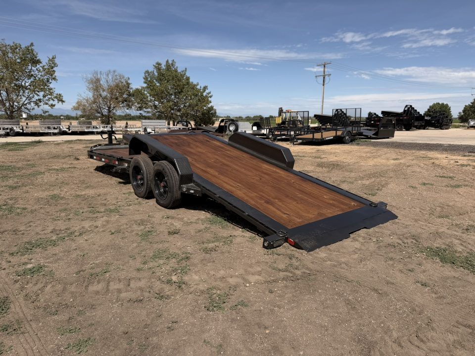 New 2027 MAXD 7-HD24 Tilt Deck Equipment Hauler W/ 18 PLY Tires 16K GVWR Flatbed Trailer
