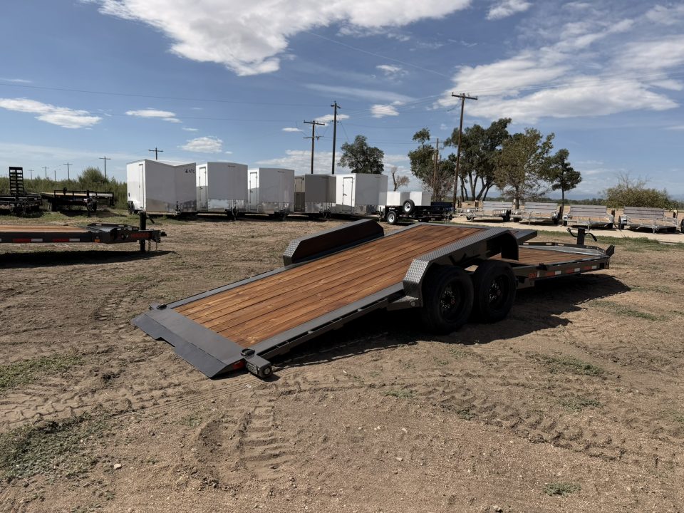New 2027 MAXD 7-HD24 Tilt Deck Equipment Hauler W/ 18 PLY Tires 16K GVWR Flatbed Trailer
