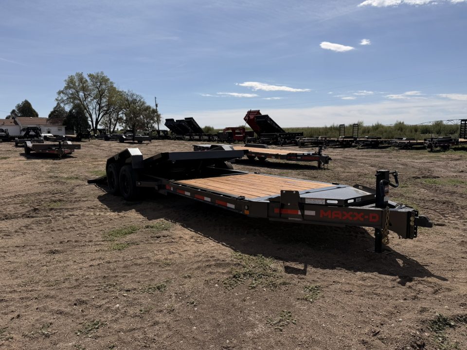 New 2027 MAXD 7-HD24 Tilt Deck Equipment Hauler W/ 18 PLY Tires 16K GVWR Flatbed Trailer