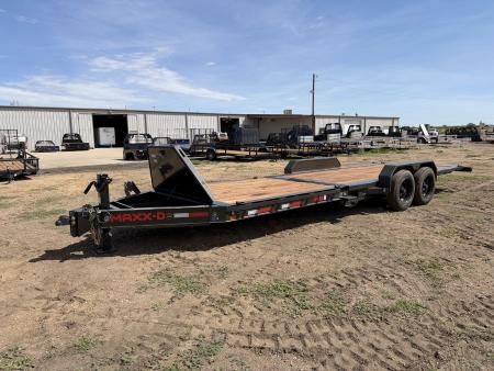 New 2027 MAXD 7-HD24 Tilt Deck Equipment Hauler W/ 18 PLY Tires 16K GVWR Flatbed Trailer