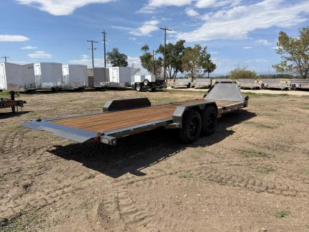 New 2027 MAXD 7-HD24 Tilt Deck Equipment Hauler W/ 18 PLY Tires 16K GVWR Flatbed Trailer