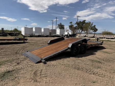 New 2027 MAXD 7-HD24 Tilt Deck Equipment Hauler W/ 18 PLY Tires 16K GVWR Flatbed Trailer