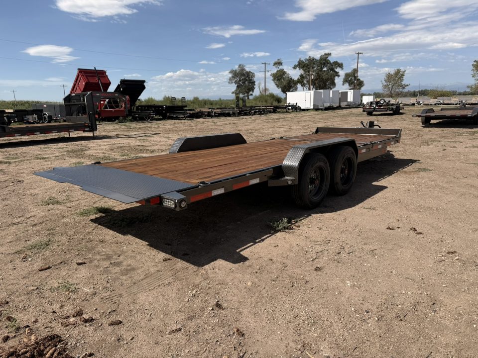 New 2027 MAXD 7-HD22 Tilt Deck Equipment Hauler W/ 18 PLY Tires 16K GVWR Flatbed Trailer