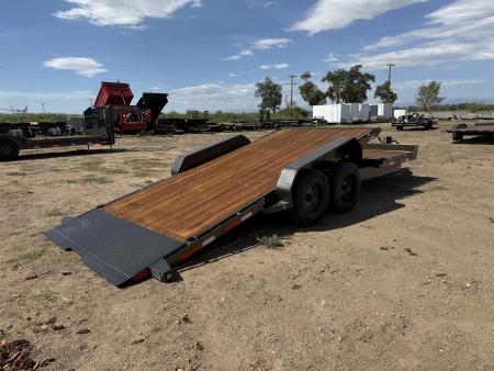New 2027 MAXD 7-HD22 Tilt Deck Equipment Hauler W/ 18 PLY Tires 16K GVWR Flatbed Trailer