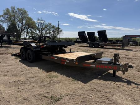 New 2027 MAXD 7-HD22 Tilt Deck Equipment Hauler W/ 18 PLY Tires 16K GVWR Flatbed Trailer