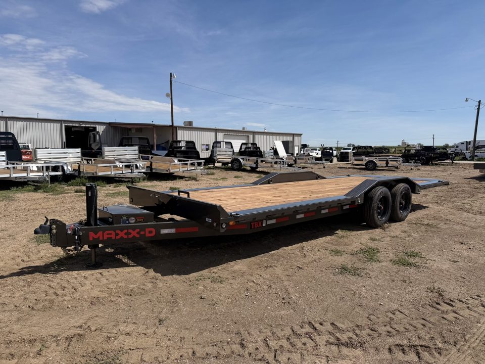 New 2027 MAXD 7-HD22 Tilt Deck Equipment Hauler W/ 18 PLY Tires 16K GVWR Flatbed Trailer