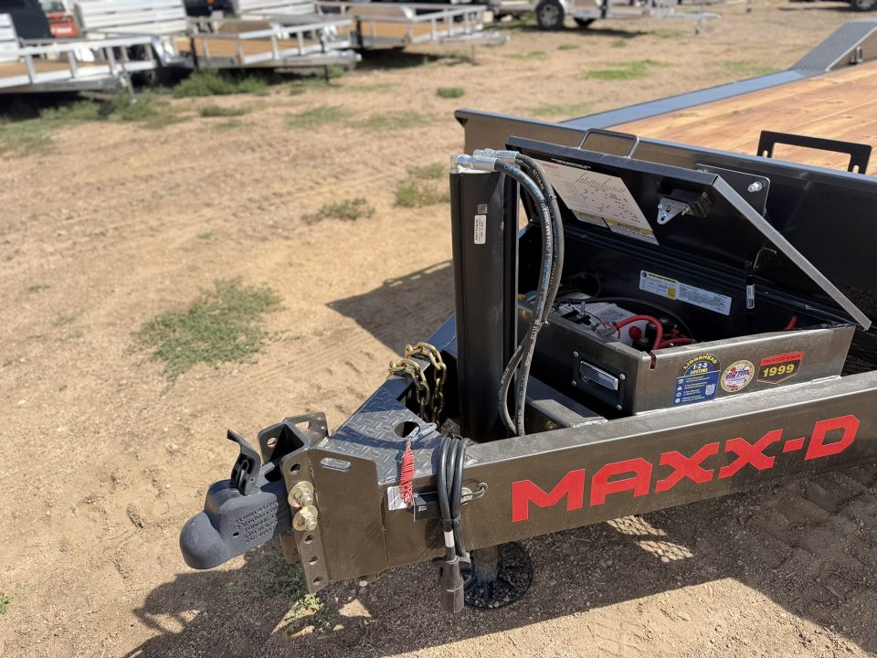 New 2027 MAXD 7-HD22 Tilt Deck Equipment Hauler W/ 18 PLY Tires 16K GVWR Flatbed Trailer