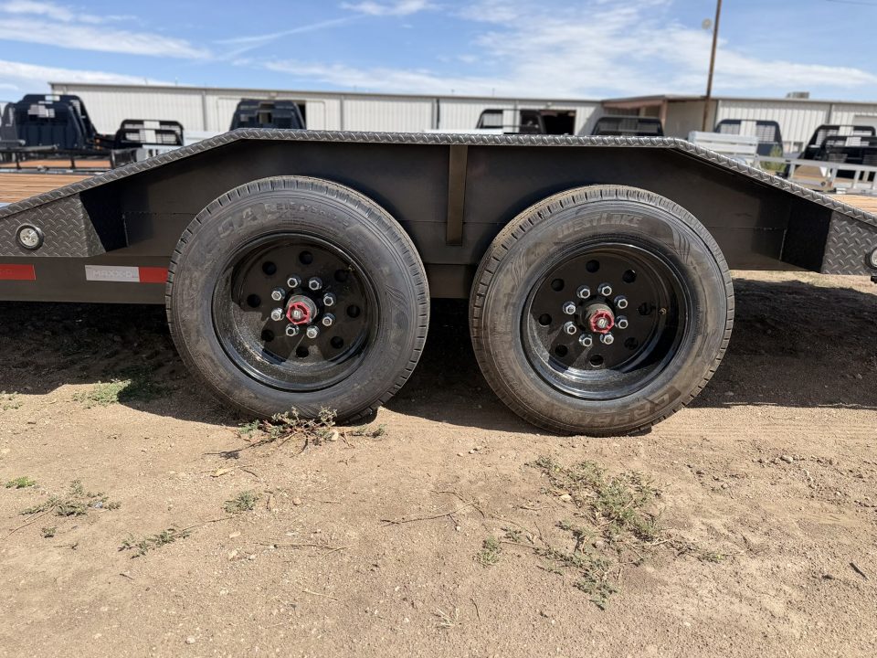 New 2027 MAXD 7-HD22 Tilt Deck Equipment Hauler W/ 18 PLY Tires 16K GVWR Flatbed Trailer