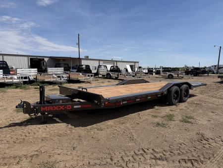 New 2027 MAXD 7-HD22 Tilt Deck Equipment Hauler W/ 18 PLY Tires 16K GVWR Flatbed Trailer