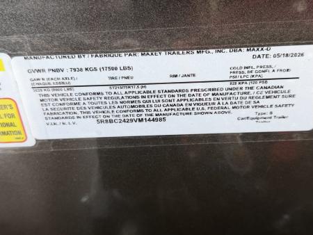 New 2027 MAXD 7-HD22 Tilt Deck Equipment Hauler W/ 18 PLY Tires 16K GVWR Flatbed Trailer