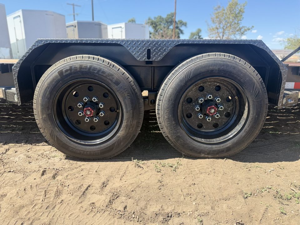New 2027 MAXD 7-HD22 I-Beam Equipment Hauler W/ 18 PLY Tires 17.5K GVWR Flatbed Trailer