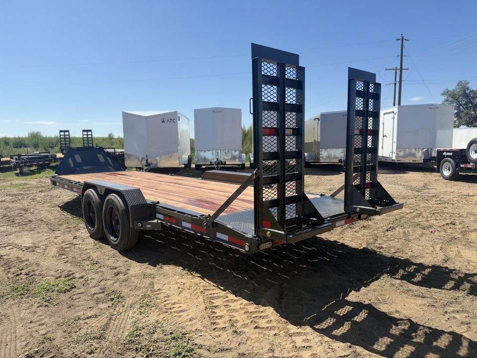 New 2027 MAXD 7-HD22 I-Beam Equipment Hauler W/ 18 PLY Tires 17.5K GVWR Flatbed Trailer
