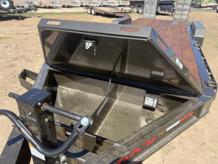 New 2027 MAXD 7-HD22 I-Beam Equipment Hauler W/ 18 PLY Tires 17.5K GVWR Flatbed Trailer