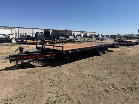 New 2027 MAXD 8.5-HD24 Equipment Hauler W/ MaxxD Ramps and 18 PLY Tires 17.5K GVWR Flatbed Trailer