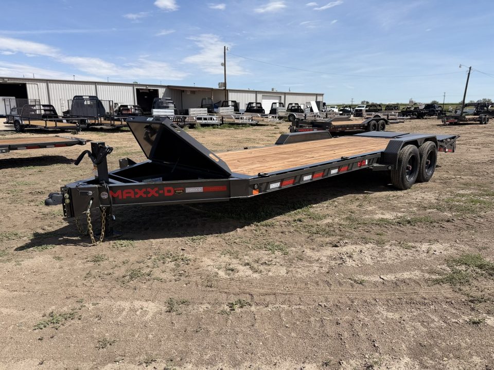 New 2027 MAXD 8.5-22 I-Beam Equipment Hauler W/ 18 PLY Tires 17.5K GVWR Flatbed Trailer