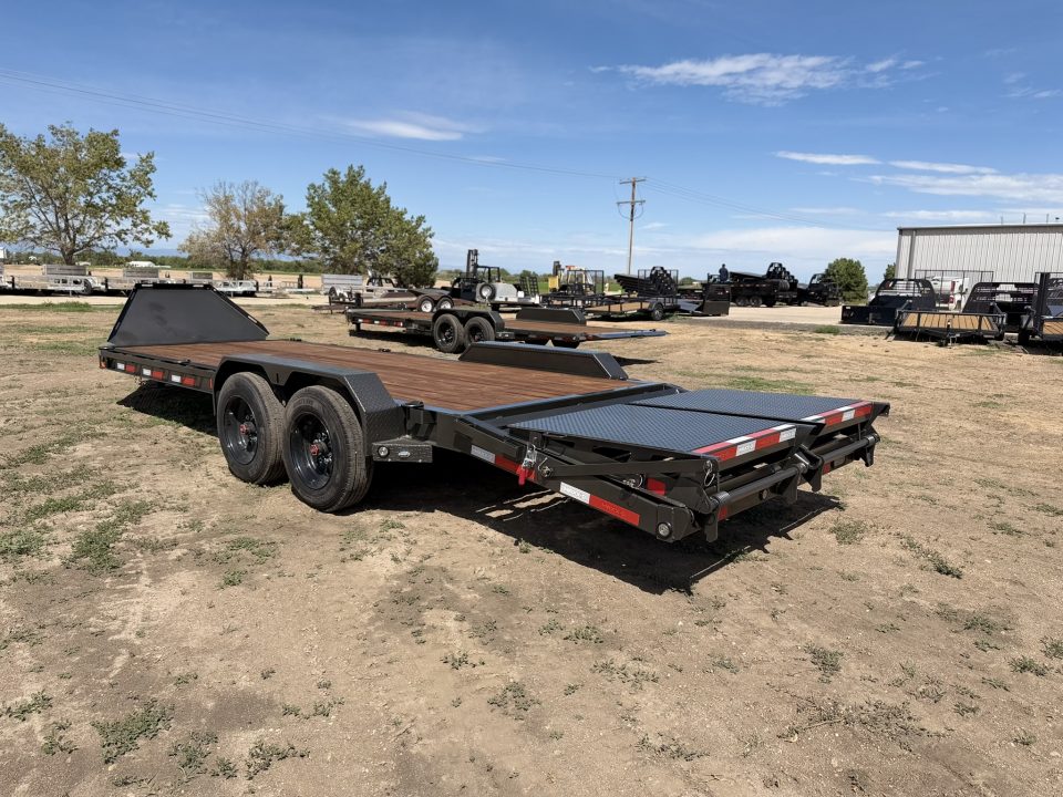 New 2027 MAXD 8.5-22 I-Beam Equipment Hauler W/ 18 PLY Tires 17.5K GVWR Flatbed Trailer