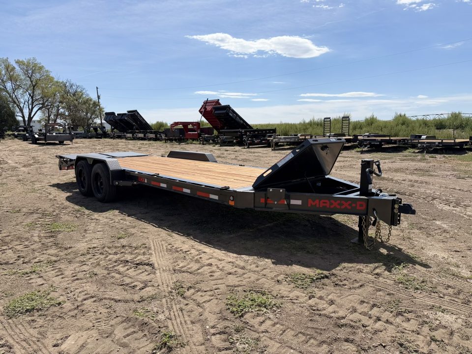 New 2027 MAXD 8.5-22 I-Beam Equipment Hauler W/ 18 PLY Tires 17.5K GVWR Flatbed Trailer