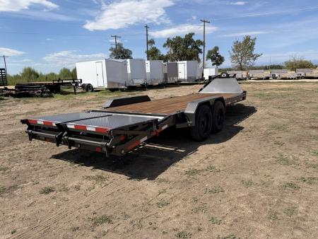 New 2027 MAXD 8.5-22 I-Beam Equipment Hauler W/ 18 PLY Tires 17.5K GVWR Flatbed Trailer