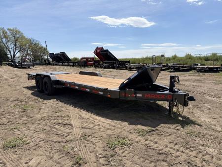 New 2027 MAXD 8.5-22 I-Beam Equipment Hauler W/ 18 PLY Tires 17.5K GVWR Flatbed Trailer