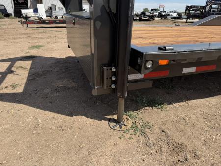 New 2027 MAXD 8.5-24 Gooseneck Tilt Deck Equipment Hauler W/ 18 PLY Tires 18K GVWR Flatbed Trailer