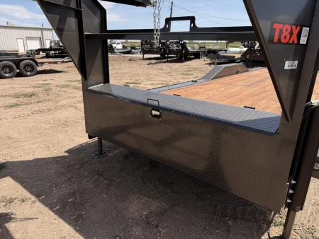 New 2027 MAXD 8.5-24 Gooseneck Tilt Deck Equipment Hauler W/ 18 PLY Tires 18K GVWR Flatbed Trailer
