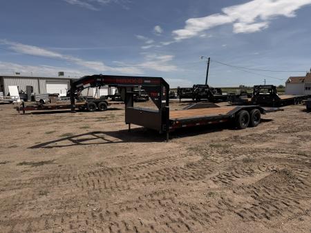 New 2027 MAXD 8.5-24 Gooseneck Tilt Deck Equipment Hauler W/ 18 PLY Tires 18K GVWR Flatbed Trailer