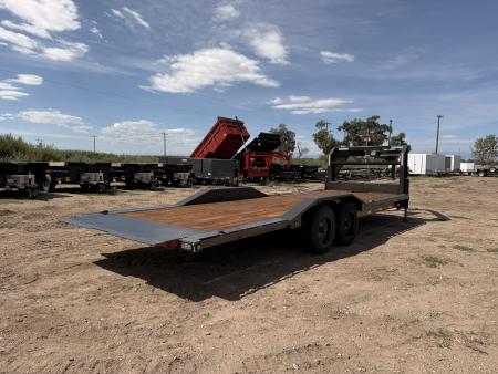 New 2027 MAXD 8.5-24 Gooseneck Tilt Deck Equipment Hauler W/ 18 PLY Tires 18K GVWR Flatbed Trailer