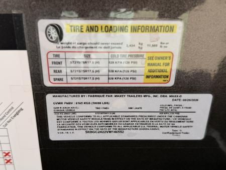 New 2027 MAXD 8.5-24 Gooseneck Tilt Deck Equipment Hauler W/ 18 PLY Tires 18K GVWR Flatbed Trailer