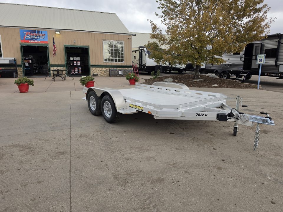 New 2027 Aluma 7812TA-EL-R-RTD Utility Trailer