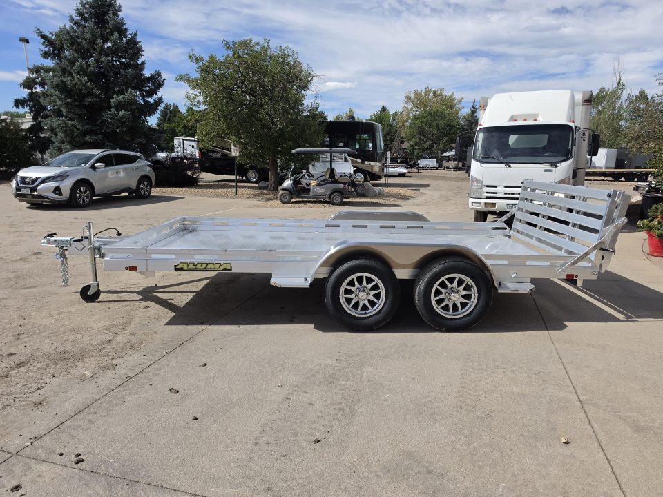 New 2027 Aluma 8014TA-EL-BT-RTD Utility Trailer