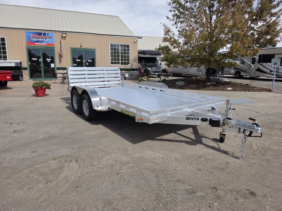 New 2027 Aluma 8014TA-EL-BT-RTD Utility Trailer