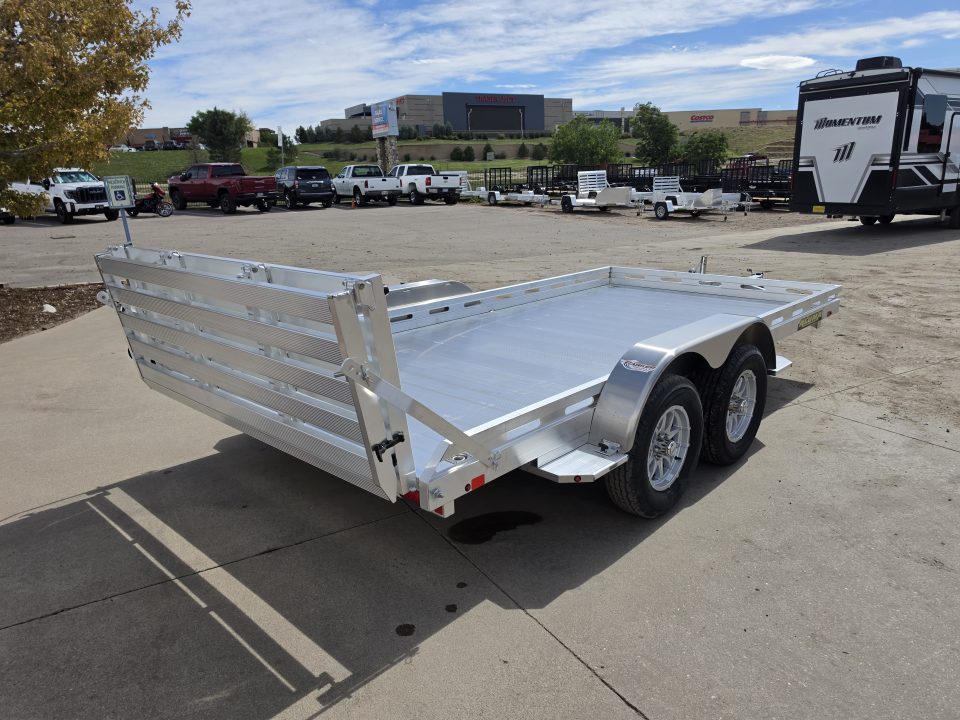 New 2027 Aluma 8014TA-EL-BT-RTD Utility Trailer