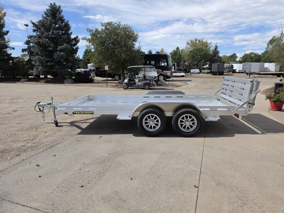 New 2027 Aluma 8014TA-EL-BT-RTD Utility Trailer