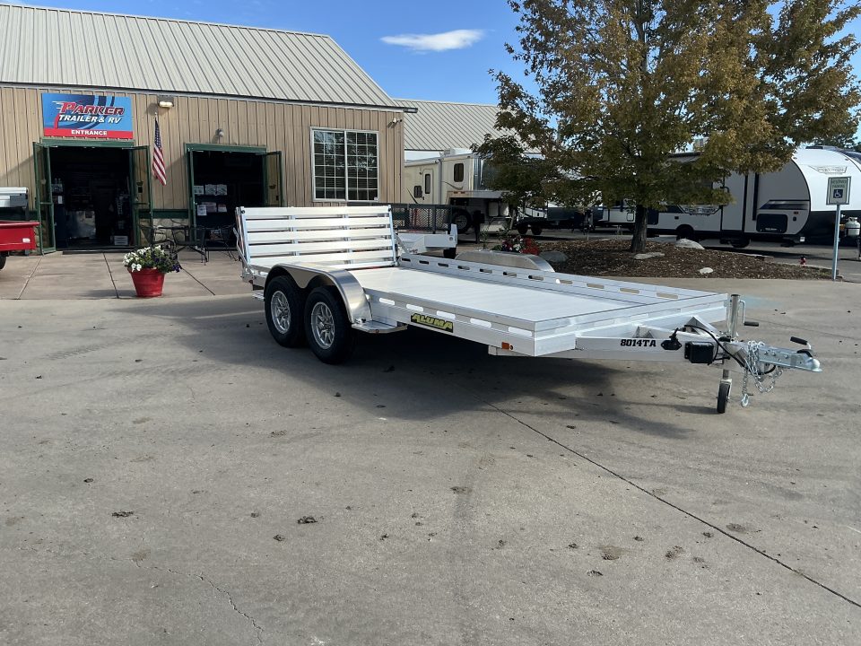 New 2027 Aluma 8014TA-EL-BT-RTD Utility Trailer