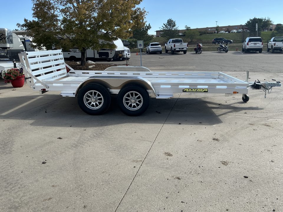 New 2027 Aluma 8014TA-EL-BT-RTD Utility Trailer
