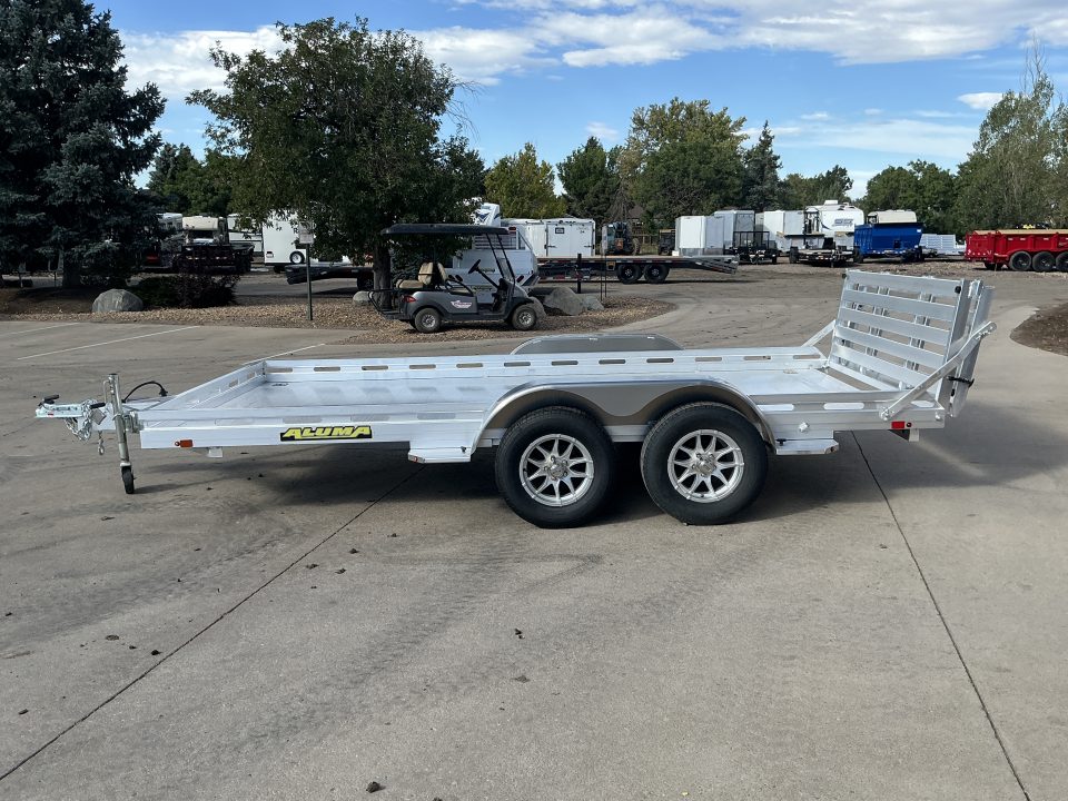 New 2027 Aluma 8014TA-EL-BT-RTD Utility Trailer
