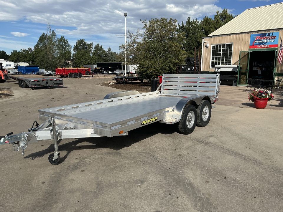 New 2027 Aluma 8014TA-EL-BT-RTD Utility Trailer