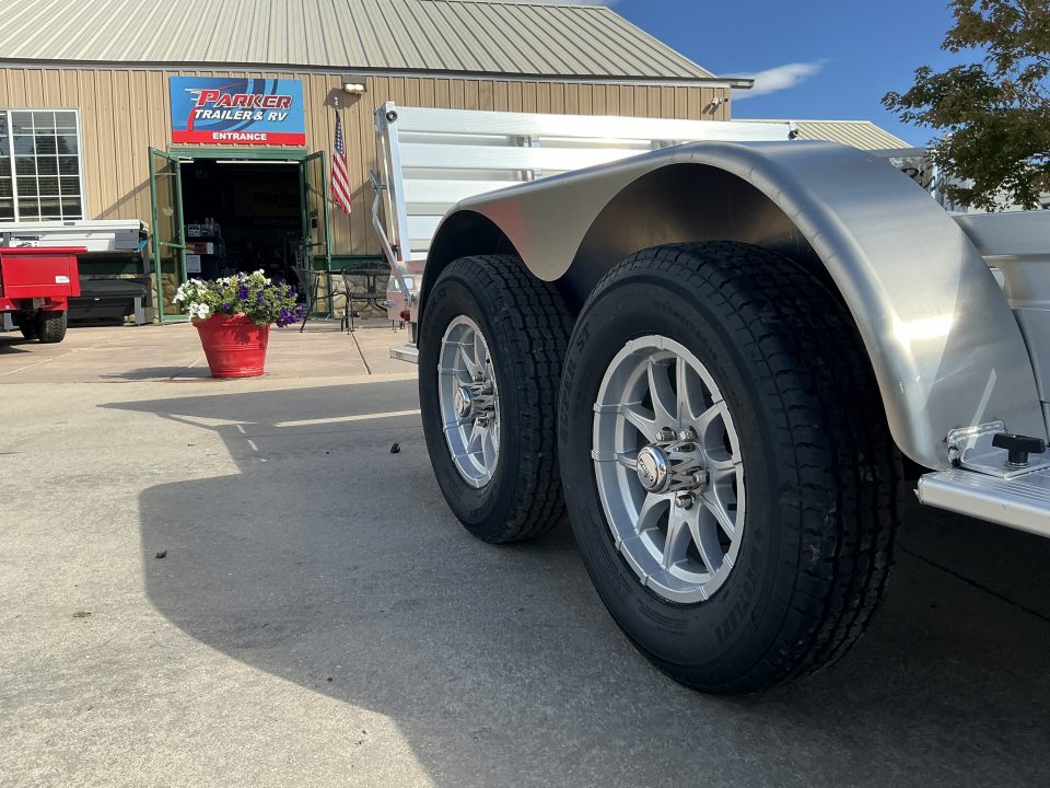 New 2027 Aluma 8014TA-EL-BT-RTD Utility Trailer