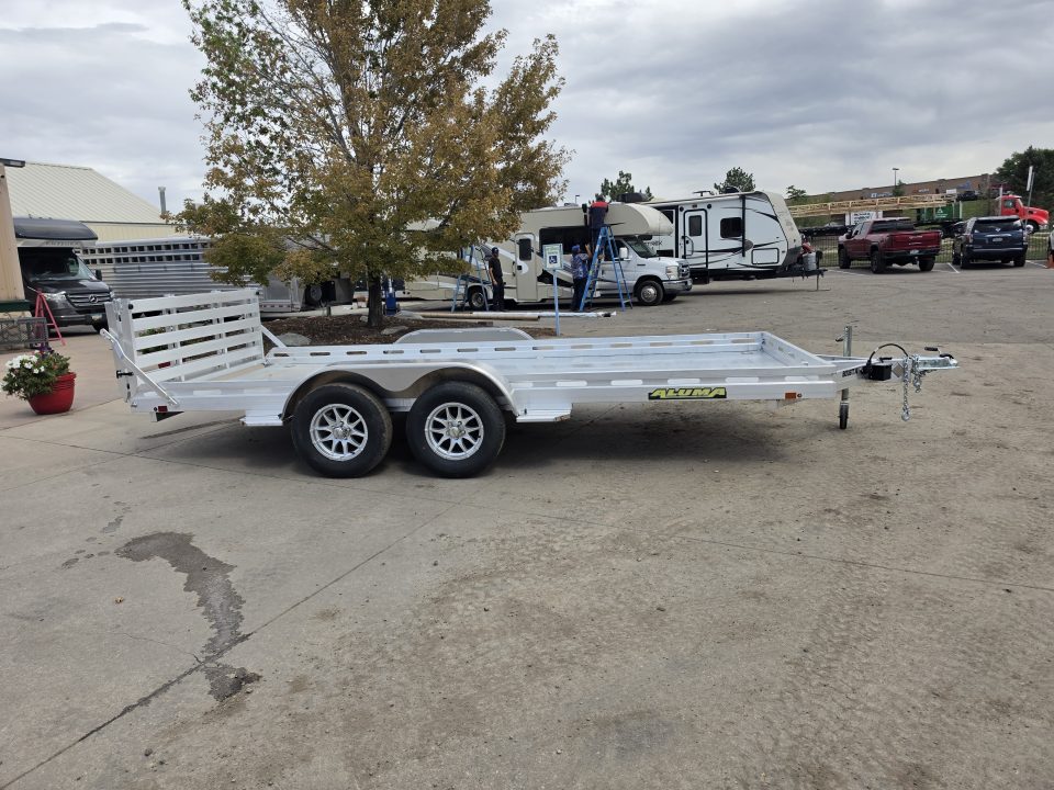 New 2027 Aluma 8016TA-EL-BT-RTD Utility Trailer