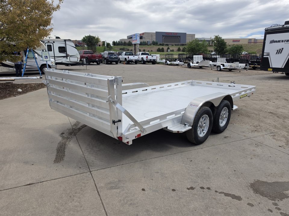 New 2027 Aluma 8016TA-EL-BT-RTD Utility Trailer