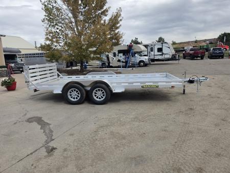 New 2027 Aluma 8016TA-EL-BT-RTD Utility Trailer